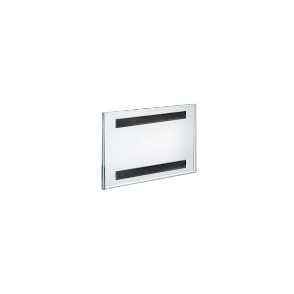 6"W x 4"H Sign Holder w/ Magnetic Strips, PK10